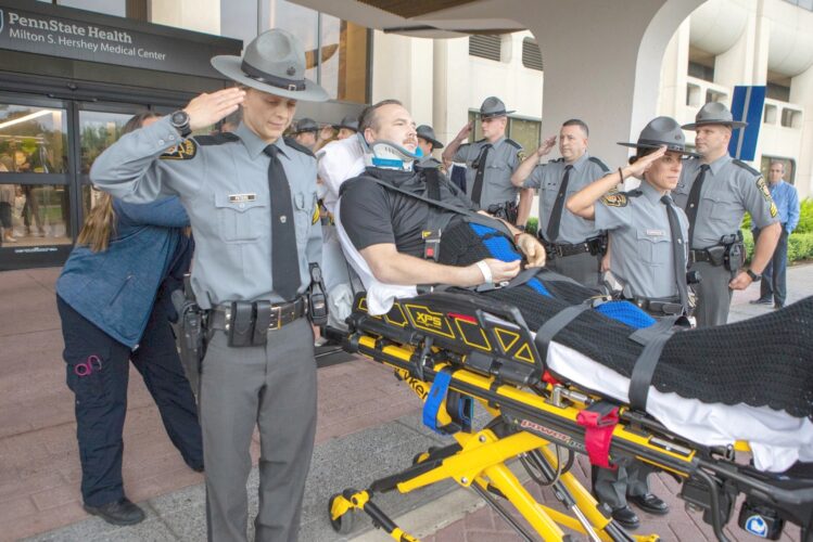 Injured trooper released from hospital, headed to rehab after June
